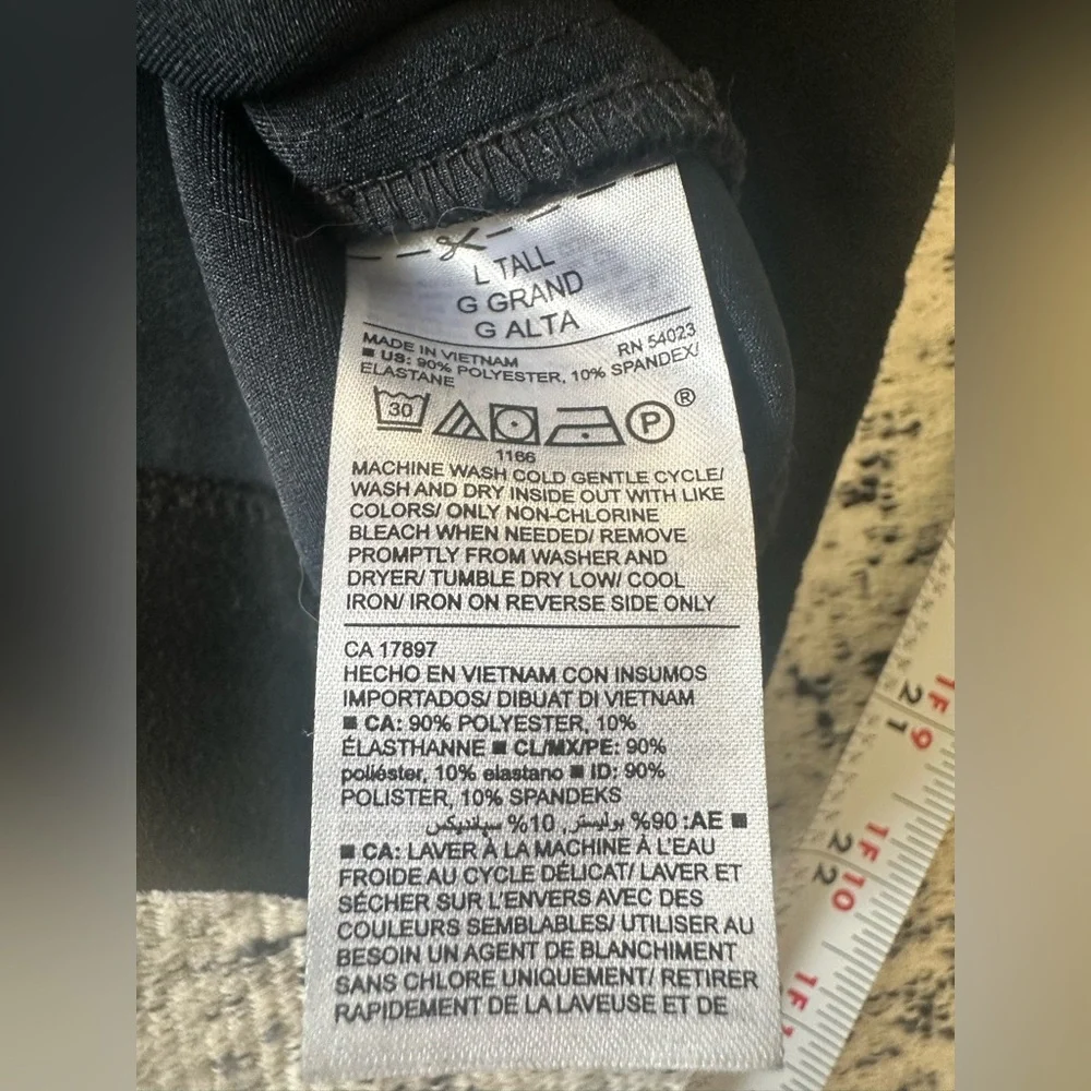 Old Navy Faux Suede Black Moto Jacket size Large Tall - Picture 10 of 11